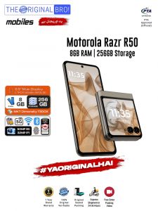 Motorola Razr 50 - 8GB RAM - 256GB Storage - Easy Monthly Installments - PTA Approved - 1 Year Official Warranty - The Original Bro Mobiles - TOB70
